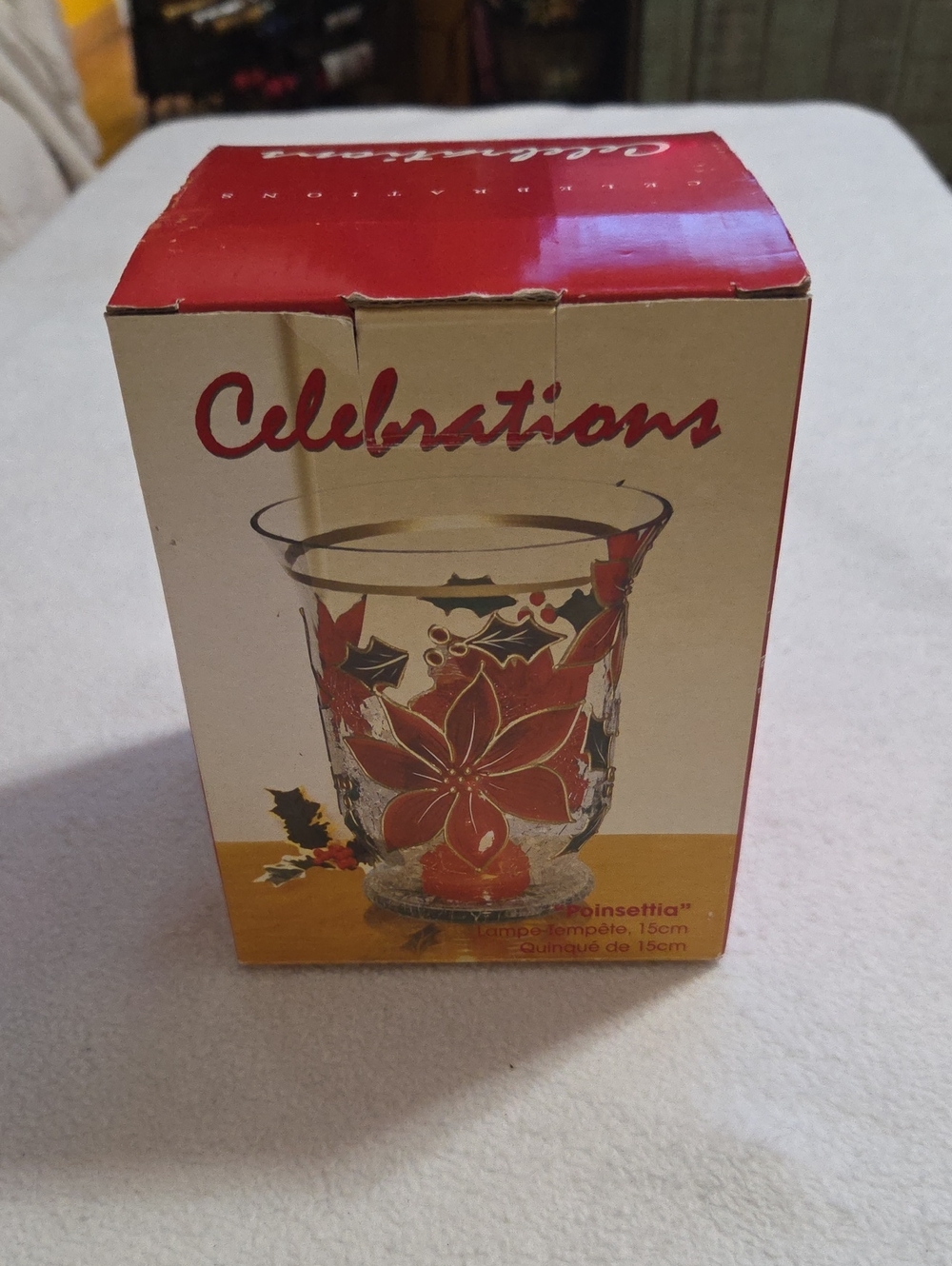 NIB CELEBRATIONS POINSETTA CANDLE HOLDER